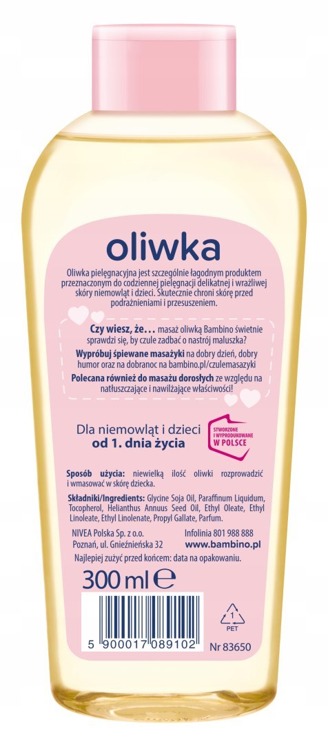 Bambino Oliwka dla dzieci i niemowląt 300 ml