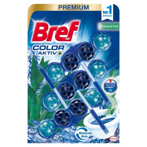 Bref Color Aktiv zawieszka WC Eukaliptus 3x50g