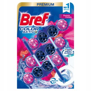 Bref Color Aktiv zawieszka WC Świeże Kwiaty 3x50g