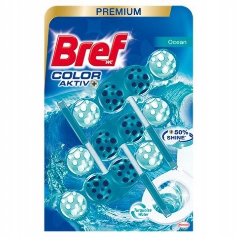 Bref Color Aktiv zawieszka WC barwiąca Ocean 3x50g