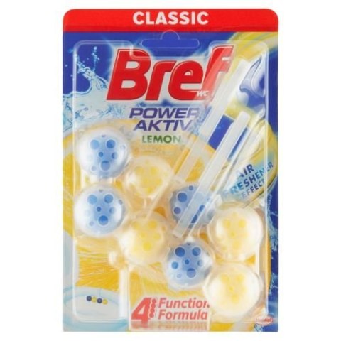 Bref Power Active Lemon Cytryna Kostka do WC 2x50g