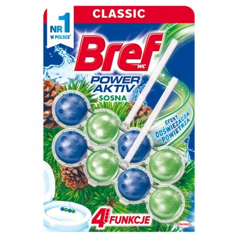 Bref Power Active Pine Sosna Kostka do WC 2 x 50g