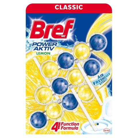 Bref, WC Power Aktiv, Zawieszka, cytryna, 3x 50g