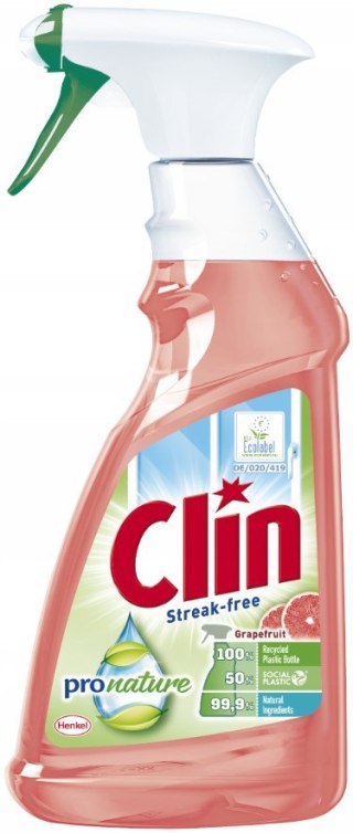 Clin Pro Nature Grejpfrut płyn do mycia szyb 500ml