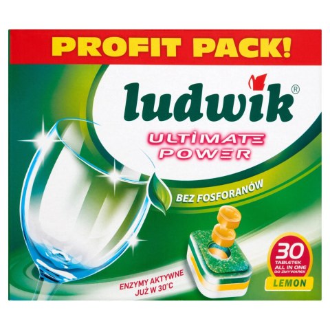 LUDWIK Tabletki do zmywarki lemon ALL in One 30szt