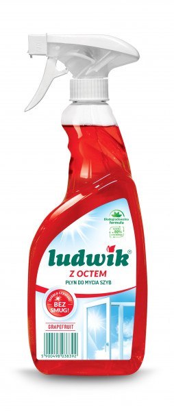 Ludwik Płyn do mycia szyb i glazury z octem 600 ml