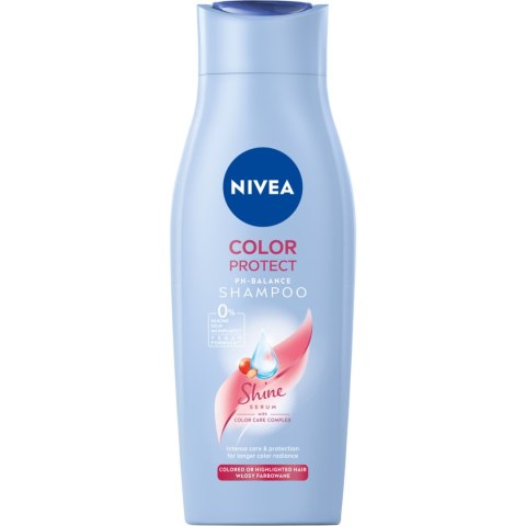 NIVEA Color Protect Szampon do włosów farbowanych malowanych łagodny 400ml