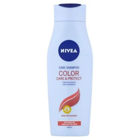 NIVEA Color Protect Szampon do włosów farbowanych malowanych łagodny 400ml