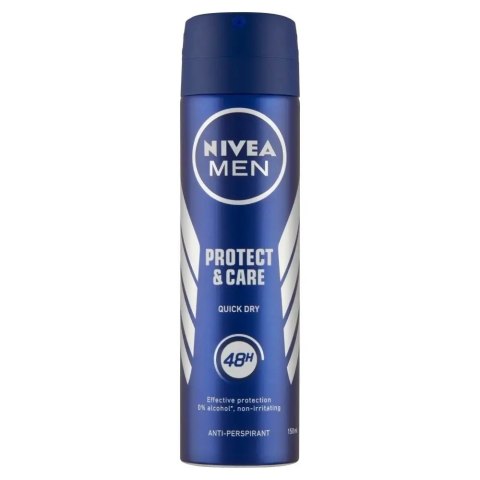 NIVEA DEZODORANT MĘSKI SPRAY 150 ml PROTECT & CARE