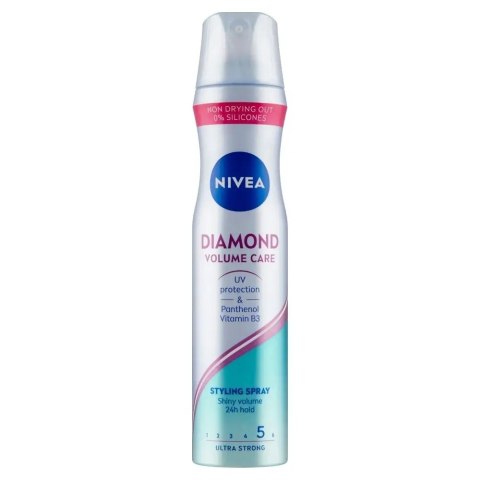 NIVEA Lakier do włosów extra mocny DIAMOND VOLUME CARE, 250 ml