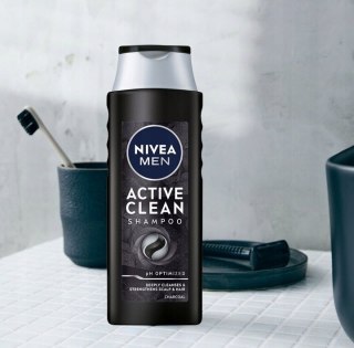 NIVEA MEN ACTIVE CLEAN Szampon do włosów dla mężczyzn 400ml