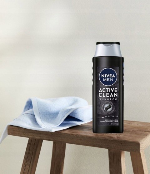 NIVEA MEN ACTIVE CLEAN Szampon do włosów dla mężczyzn 400ml