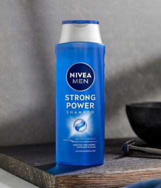 NIVEA MEN STRONG POWER Szampon do włosów 400 ml