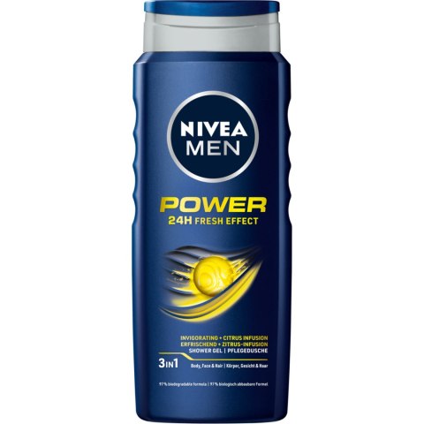 NIVEA Men żel pod prysznic Power Fresh 500 ml