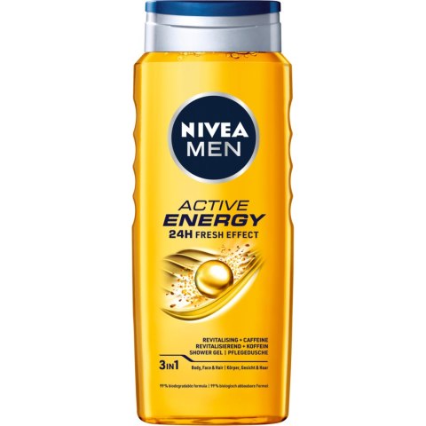 NIVEA Żel pod prysznic męski Active Energy 500ml