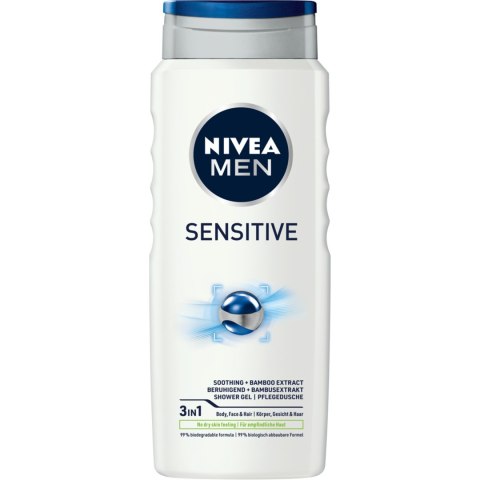 NIVEA Żel pod prysznic męski MEN Sensitive 500ml