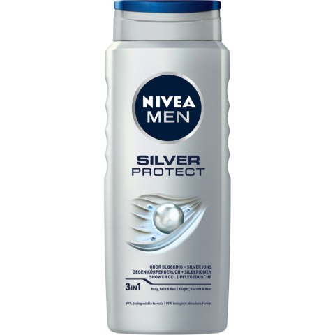 NIVEA Żel pod prysznic męski Silver Protect 500ml