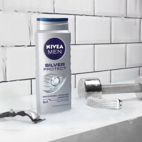 NIVEA Żel pod prysznic męski Silver Protect 500ml