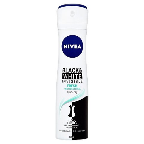 Nivea Black & White Invisible Fresh antyperspirant dezodorant spray dla kob