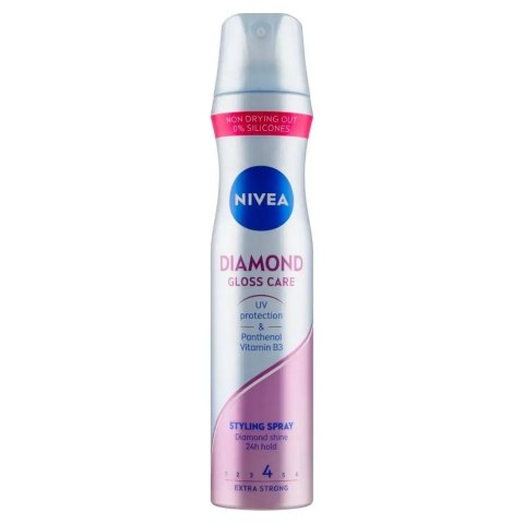 Nivea Diamond Gloss Care lakier do włosów 250 ml