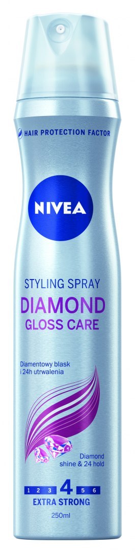 Nivea Diamond Gloss Care lakier do włosów 250 ml