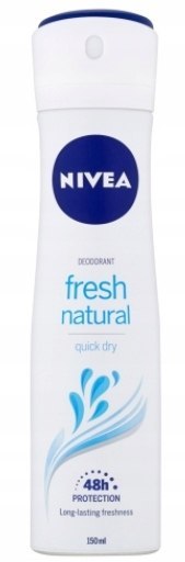 Nivea FRESH NATURAL 0 % aluminium deo spray 150ml.