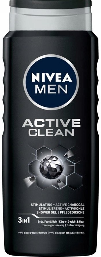 Nivea Men ACTIVE CLEAN Żel Pod Prysznic 500 ml