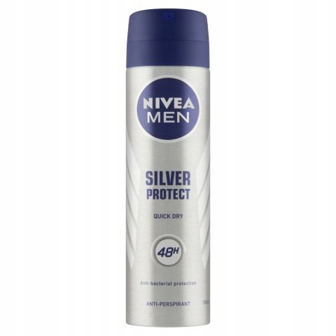 Nivea Men Dezodorant w spray 150ml Silver Protect