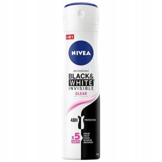 Nivea black&white invisible clear w sprayu 150ml