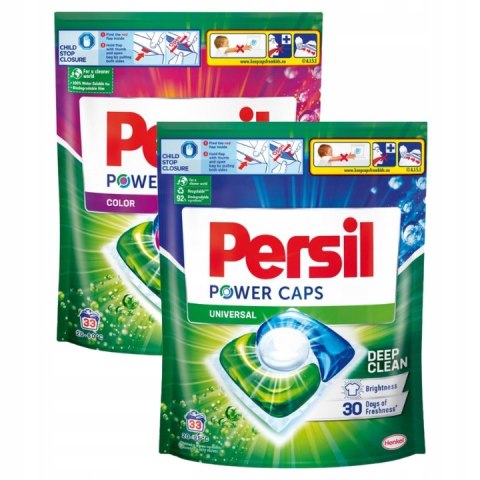 Persil Power Caps Kapsułki do Prania Bieli i jasnych 33 szt