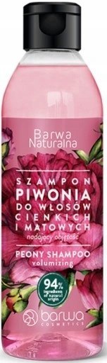 BARWA ZWIĘKSZAJĄCY OBJĘTOŚĆ SZAMPON PIWONIA 300ML