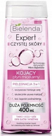 Bielenda Kojący Płyn Micelarny 3w1 Demakijaż 400ml