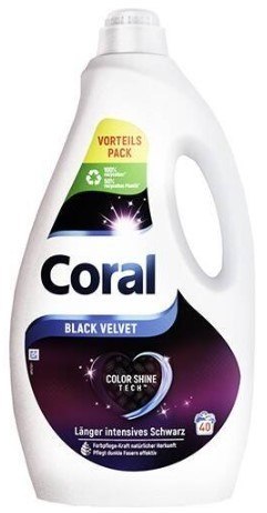 CORAL ŻEL DO PRANIA CZARNEGO 40 prań płyn Black Velvet 2L