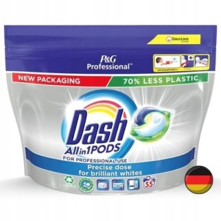 Dash Professional All in 1 Uniwersalne Kapsułki do Prania 55 prań DE