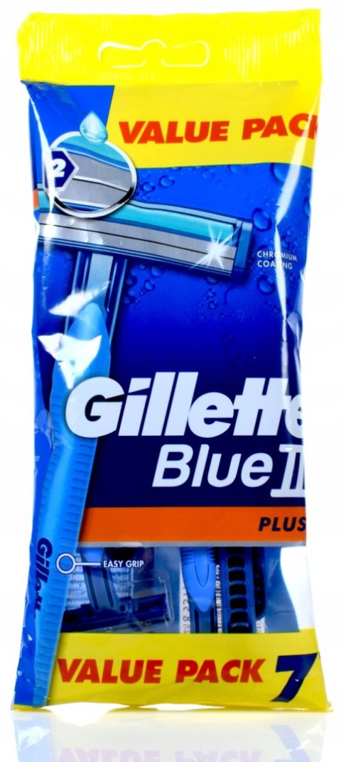 GILLETTE MASZYNKI DO GOLENIA BLUE II PLUS 7szt NEW