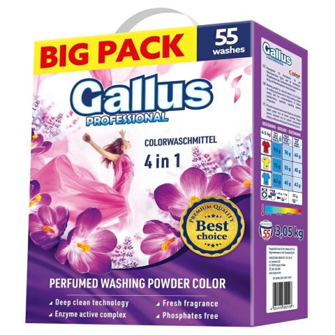 Gallus Color Proszek do prania 3,05kg 55 prań