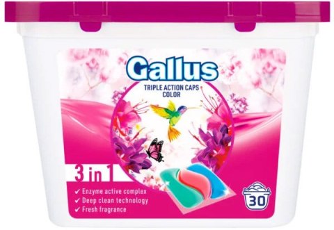 Gallus Color Triple Action Kapsułki do Prania 3w1 30szt