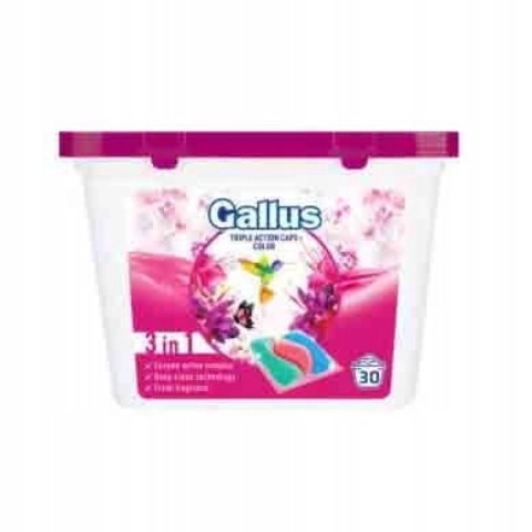 Gallus Color Triple Action Kapsułki do Prania 3w1 30szt