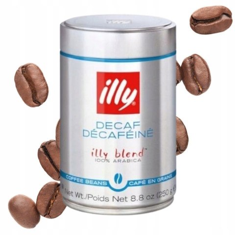 Illy Decaf (Dek) kawa bezkofeinowa ziarnista 250g