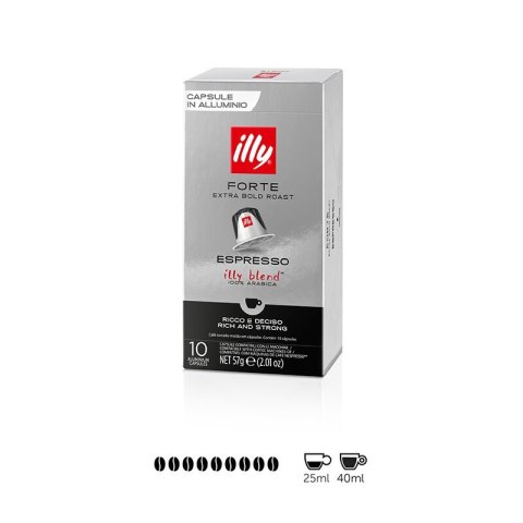 Kapsułki do Nespresso illy Forte Extra Bold Roast 10 sztuk