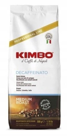 Kawa ziarnista Kimbo Espresso Decaffeinato 500g