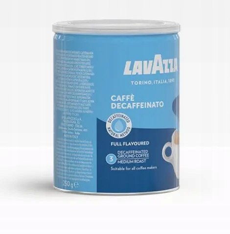 Lavazza DEK Bezkofeinowa 250g Kawa Mielona PUSZKA