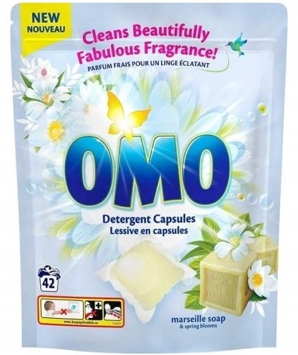 OMO Marseille Soap & Spring Blooms Kapsułki do prania, 42 sztuki