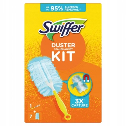 SWIFFER Duster Miotełka Do Kurzu + 7x Zapas Rączka Wkłady Magnes Na Kurz