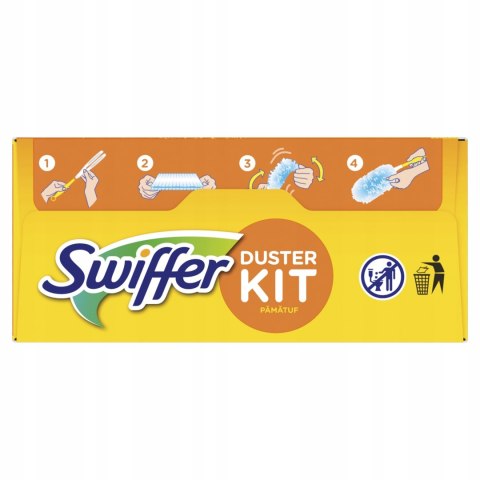 SWIFFER Duster Miotełka Do Kurzu + 7x Zapas Rączka Wkłady Magnes Na Kurz