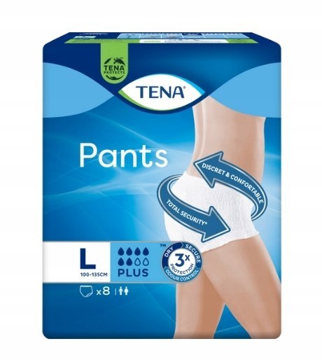 TENA Pants Plus pieluchomajtki L 8 szt.