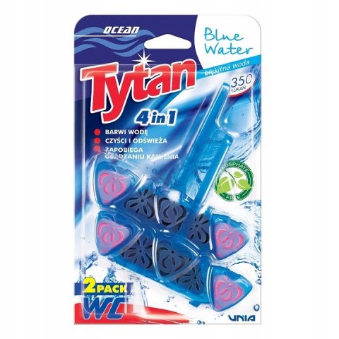 4w1 KOSTKA toaletowa DO WC TYTAN BLUE WATER 2x40g