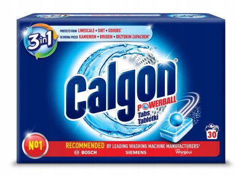 Calgon tabletki do pralki 30szt