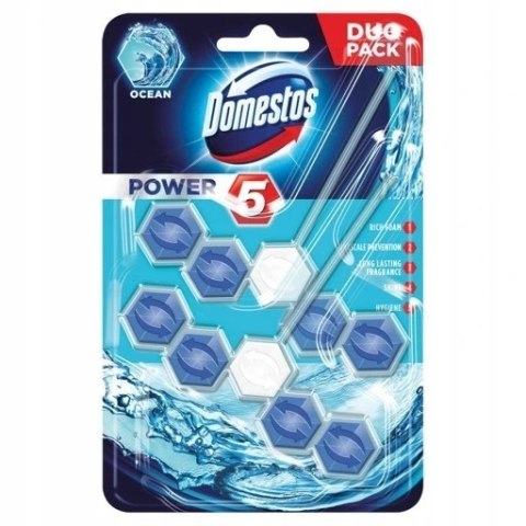 DOMESTOS Power 5+ kostka wc Water Ocean 2x55g