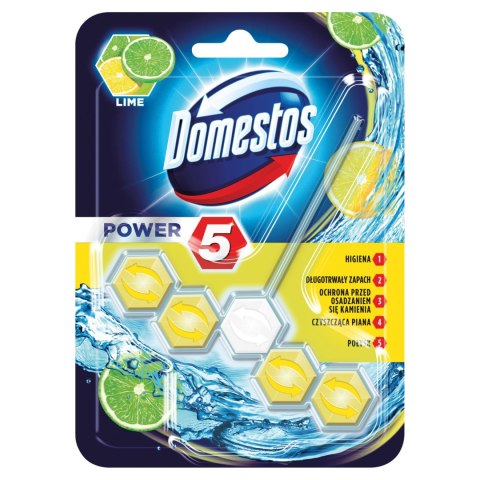 Domestos Power 5 LIME limonka Zawieszka kulki WC